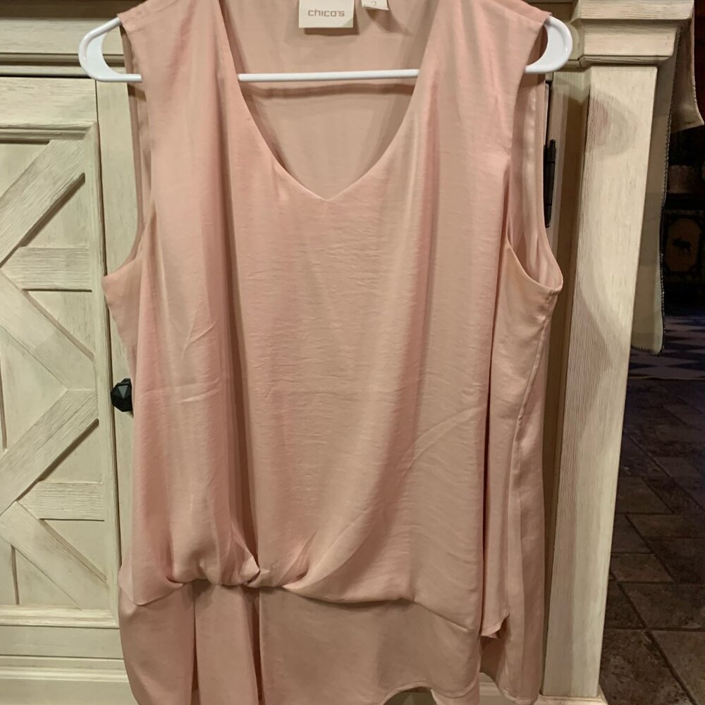 Brand new Chico's sleeveless swag top Size 2 Large - Picture 5 of 6